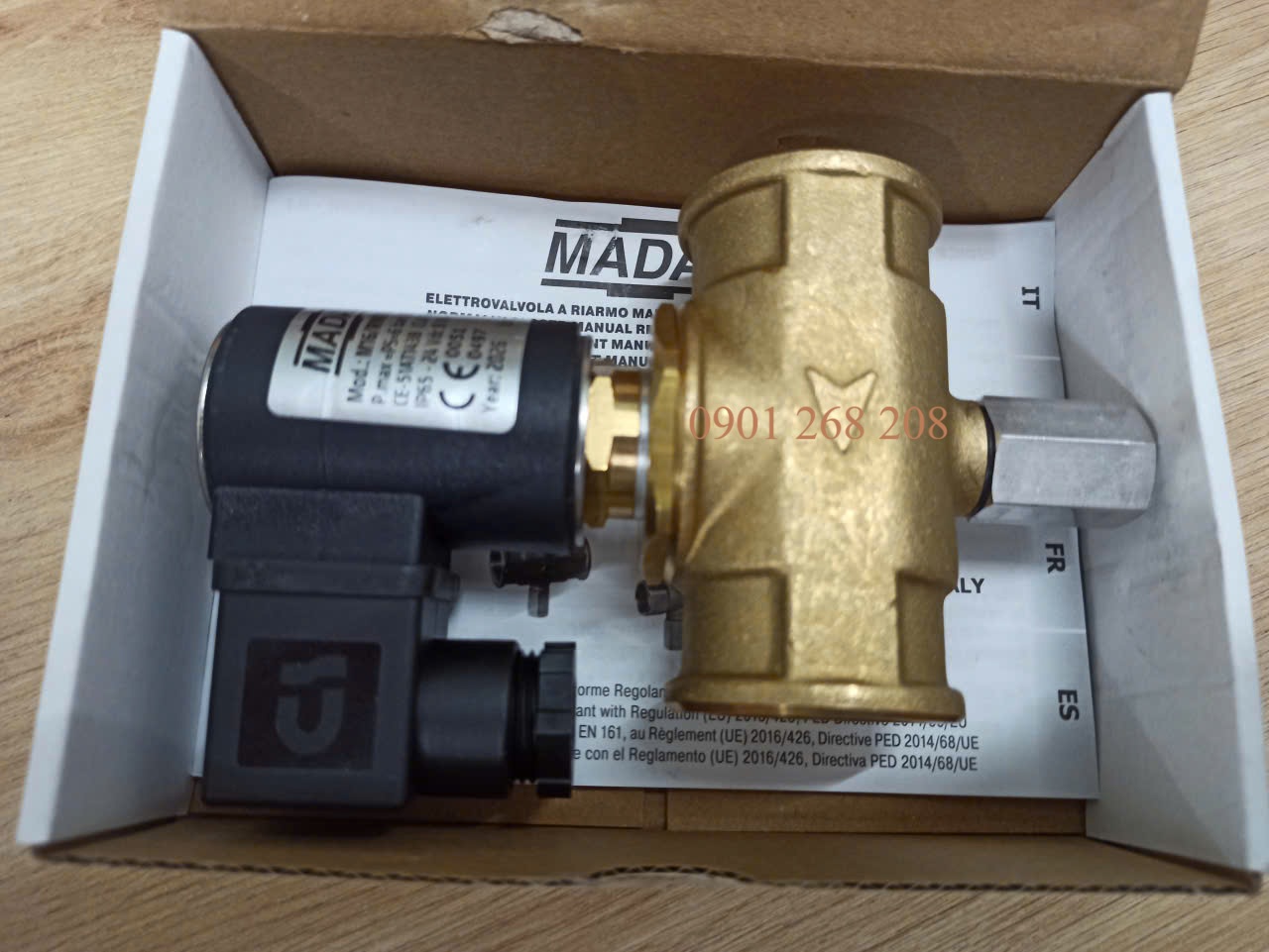 van dien tu madas M16/RMO NC DN25 24VDC thuong dong size 25A